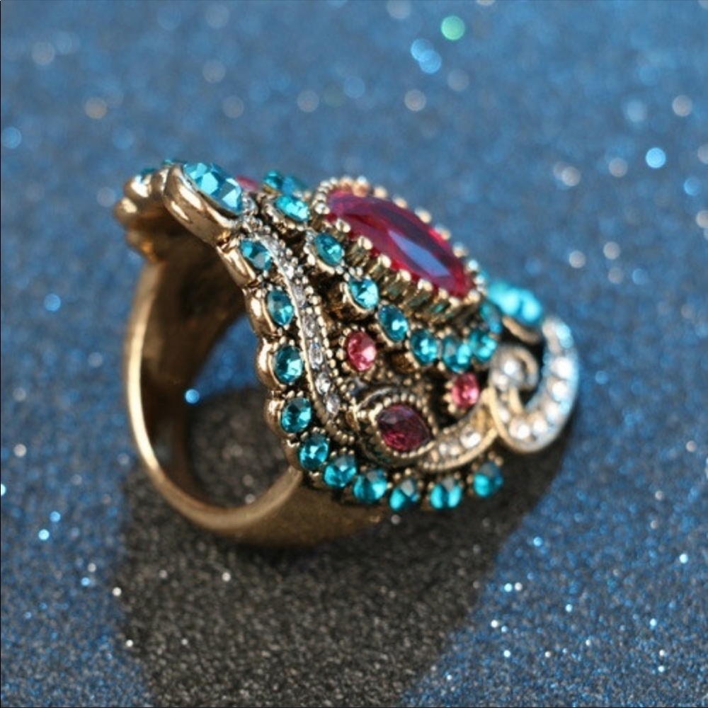 {KEHLANI} moroccan boho statement ring - Picture 2 of 6